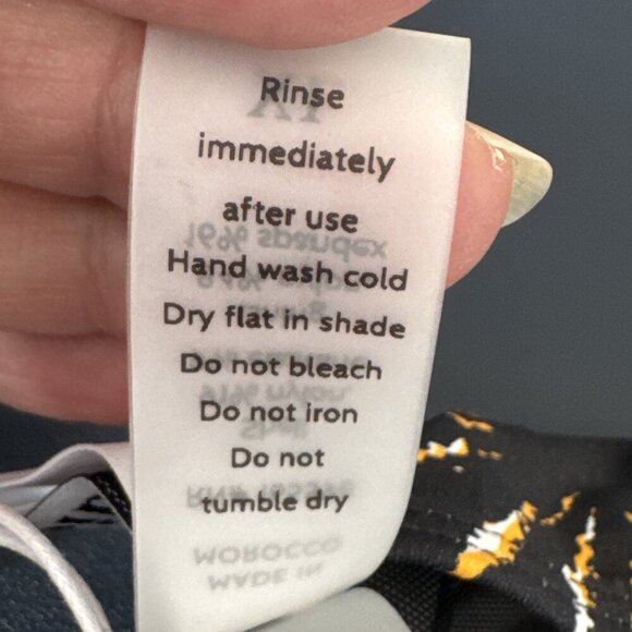 Demi Moore X Andie Women's XL The Tropez Bikini Swim Bottom Black Burst NWT - Picture 12 of 15